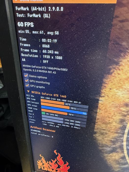 GTX 1660 6GB Placa video Gainward