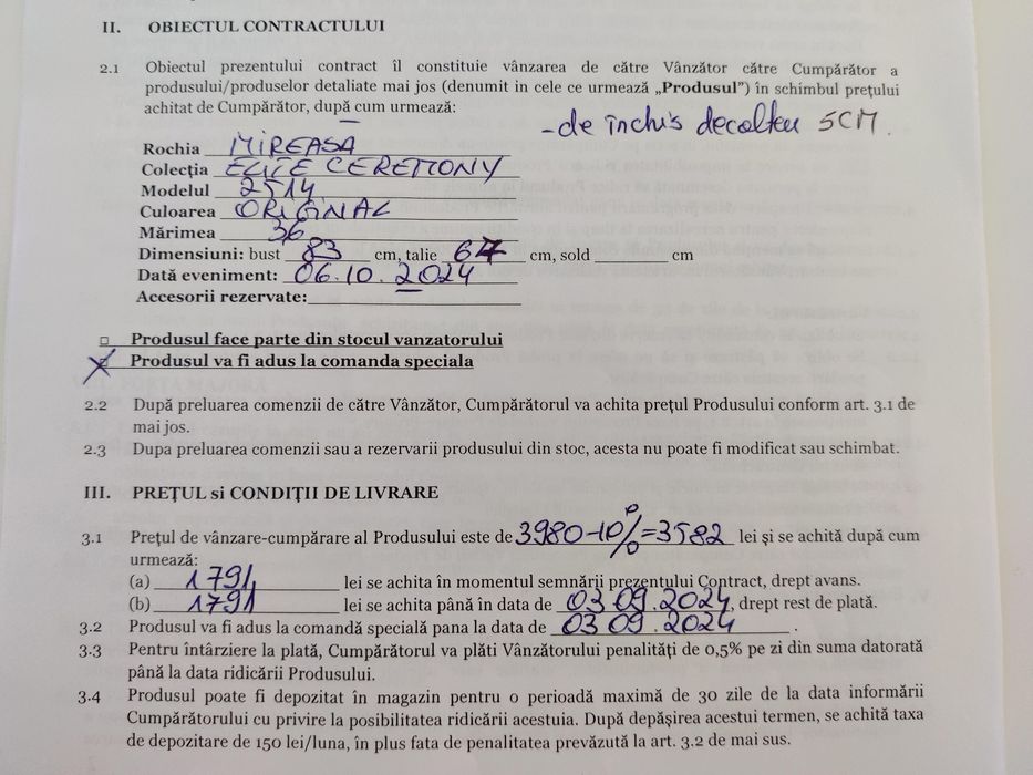 Rochie de mireasă 36 (Xs/S) preț Negociabil