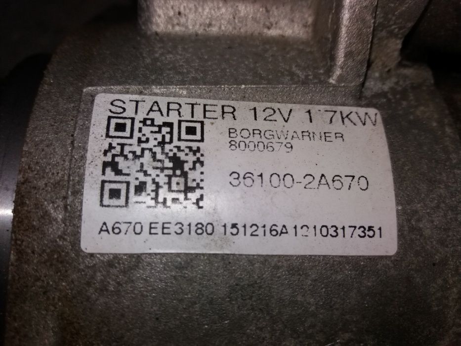electromotor starter 14crdi kia hyundai