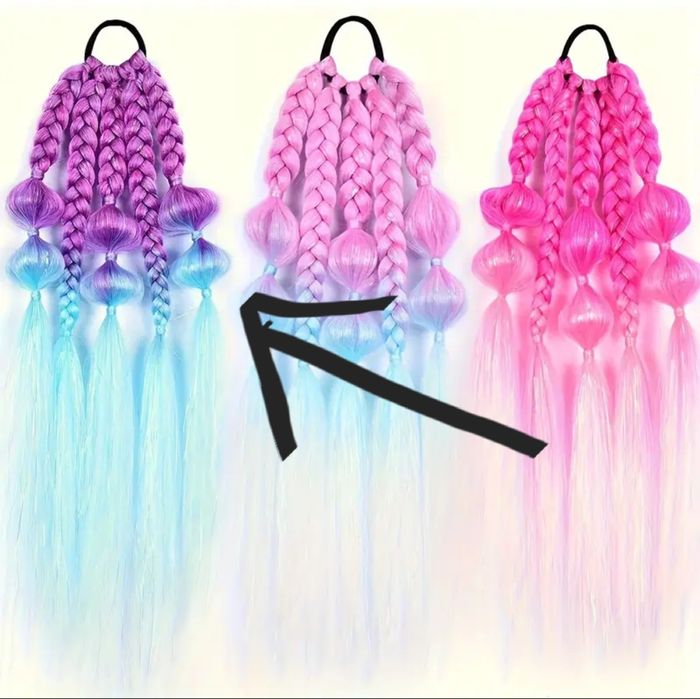 2 косички на резиночке за 3000