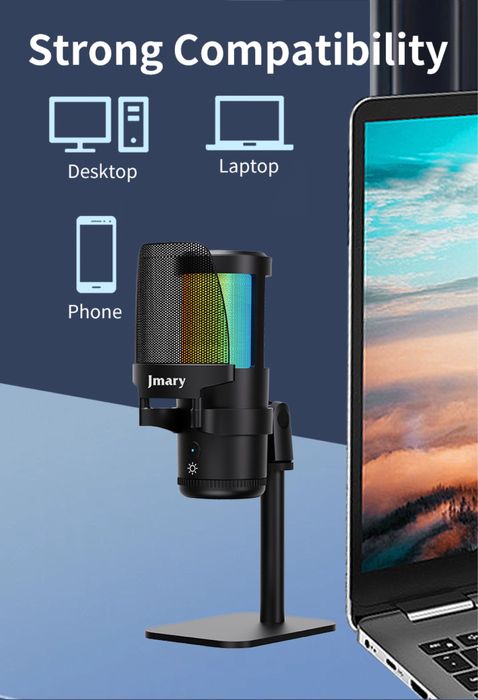 Микрофон для телефона и компьютера Jmary MC-PW13