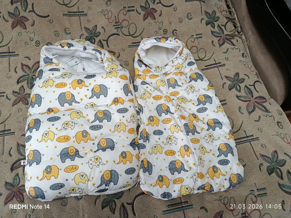 Продам теплый детский конверт