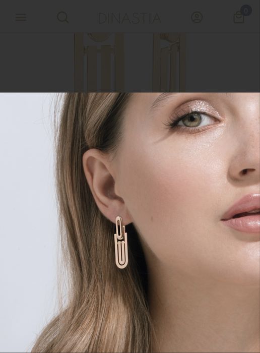 Золотые серьги Dinastia Россия
