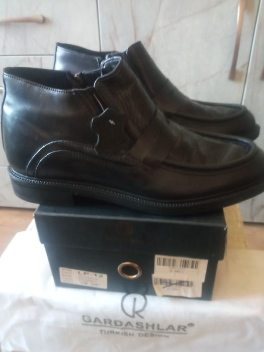 Сапоги кожаные зимние