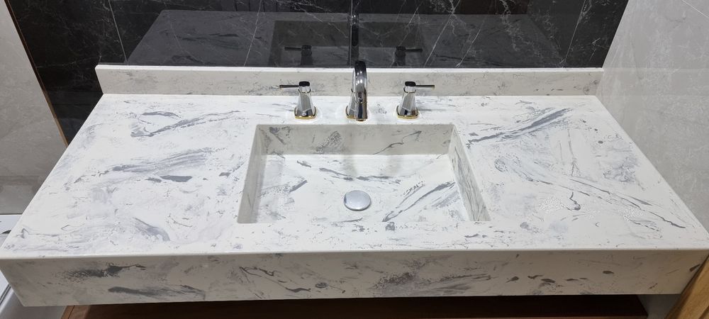 Столешница мрамор-полимер, мебель премиум класса