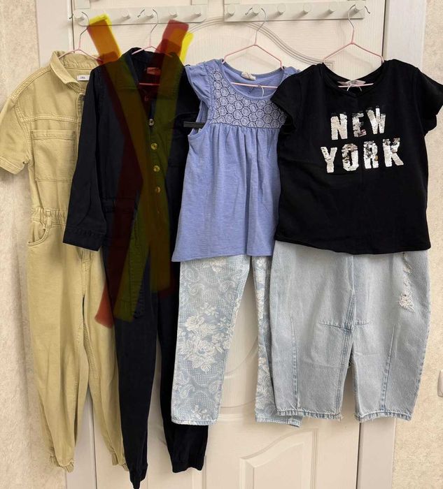 Лоты фирменной детской одежды ZARA, NEXT, H&M, размер 4/12 лет