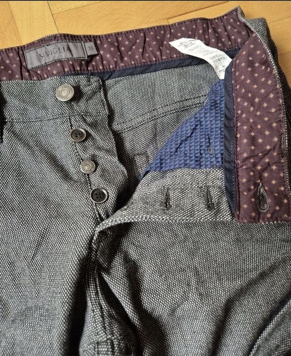 Pantaloni lux Siviglia, Made in Italy, Bărbați - W34 / (Fit 33)