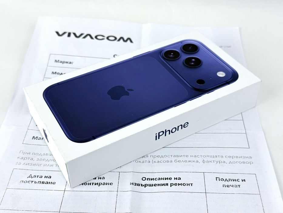 НАЛИЧЕН! Apple iPhone 17 Pro 512GB Deep Blue 2г. Гарания!
