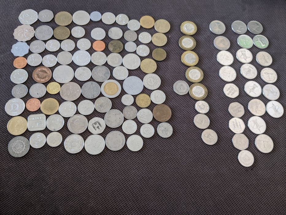 Монети Кариби, Бахами, UAE Арабски и др.112бр. United Arab Emirates