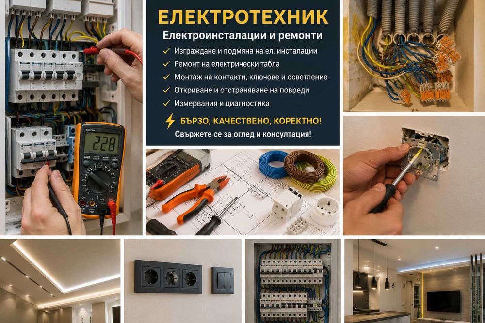 Електротехник – Електроуслуги и ремонти | Сливен