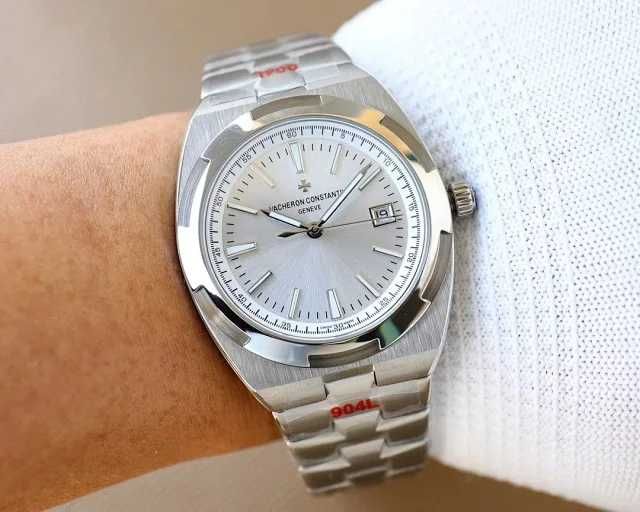 Ceas de bărbați automat Vacheron Constantin Overseas Silver