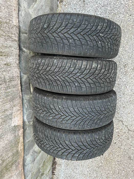 4бр. железни джанти 16" 5х112 с гуми 205/55/16 - VW, Audi, Seat, Skoda