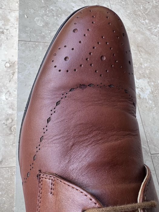 Pantofi eleganți bărbați piele naturală maro 40-41