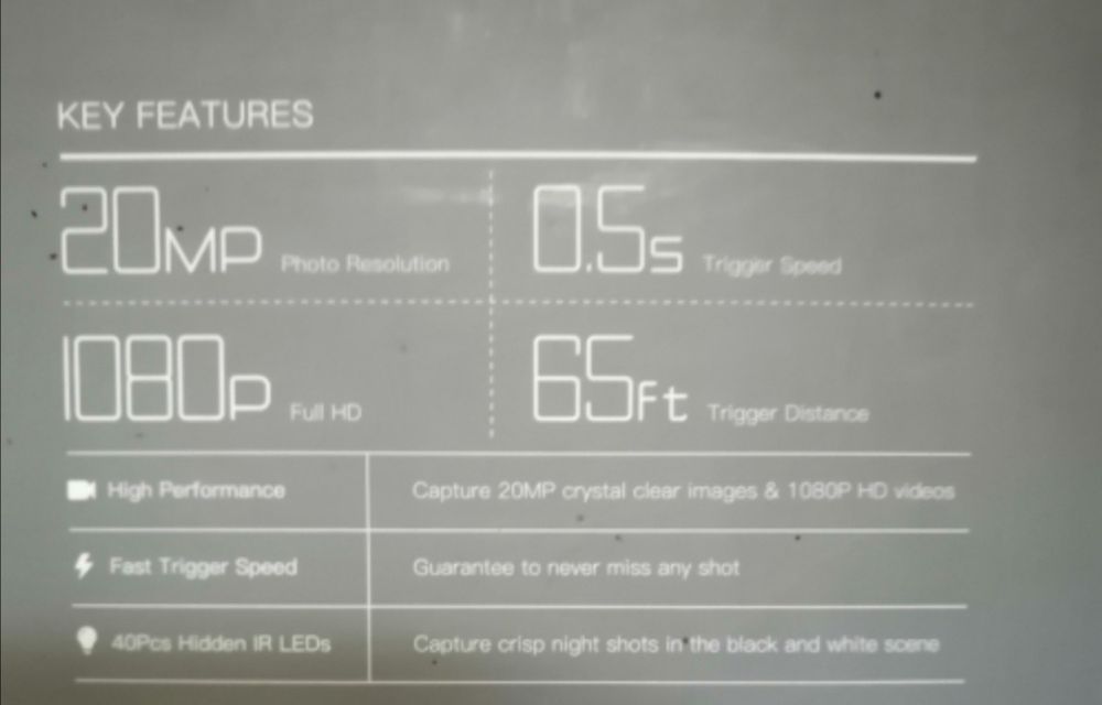 20МР ловна камера