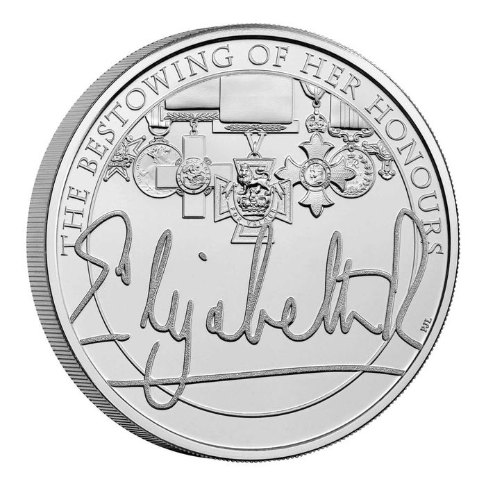 МОНЕТА ОТ 5 ПАУНДА – Кралица  Елизабет II- Royal Mint 2022г.