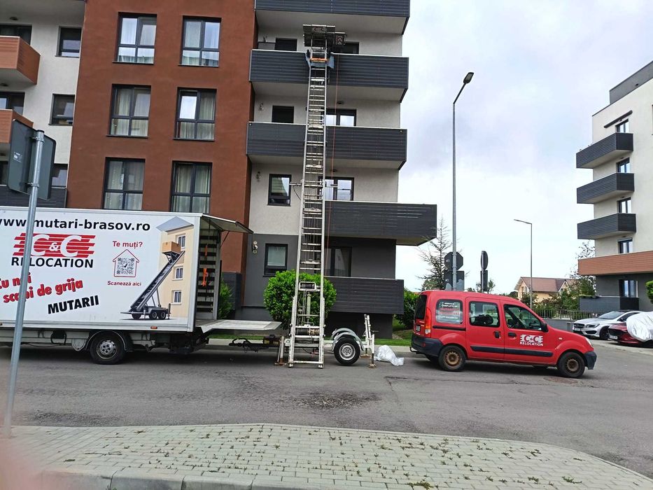 Lift exterior pentru mobila si materiale constructii Brasov