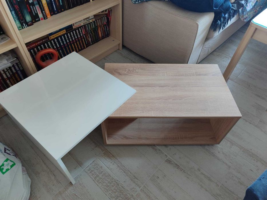 Холна маса бял дъб и сонома