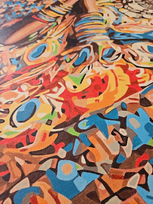 Декоративна ръчно оцветена картина-акрил