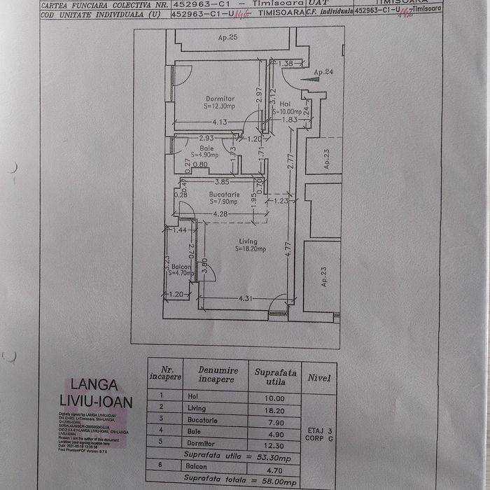 Apartament 2 camere Iris Armoniei