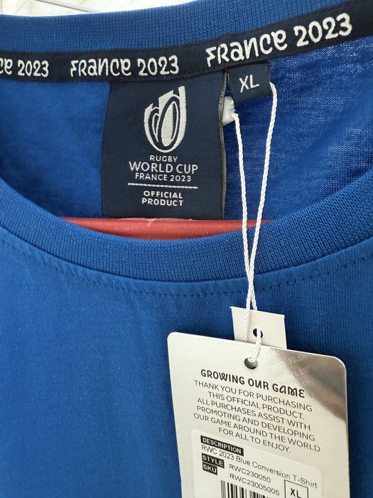 Tricou oficial Cupa Mondiala Rugby Franta 2023 marime XL nou