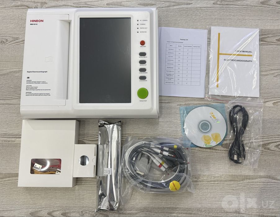 ЭКГ ekg 12 канал Hinbon HB1012