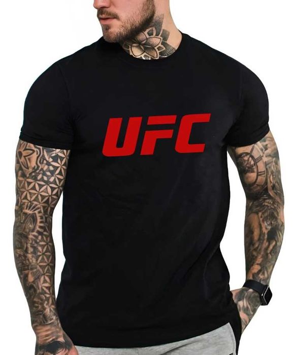 Тениска MMA UFC черни тениски с принт печат