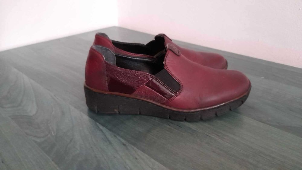 Pantofi dama din piele naturala „Rieker” 36