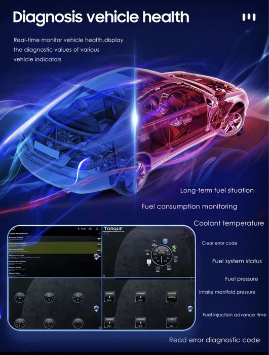 PJ-908 Bluetooth OBD2 Scanner Torque Pro