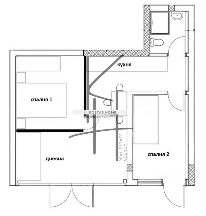 Продава се Тристаен апартамент в Варна, Център - 50 кв.м за 2160 €/кв.м - Снимка #9