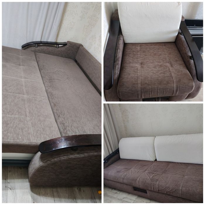 Диван+  кресло раздвижное