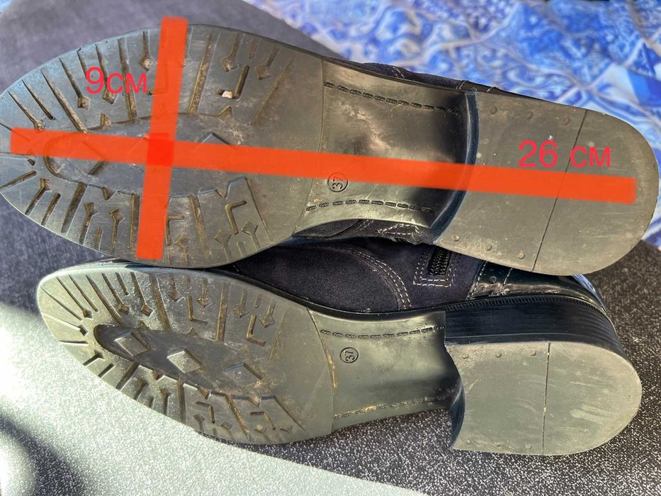 Пролетни ботуши от естествена кожа. .VERRA PELLE .Размер 37.