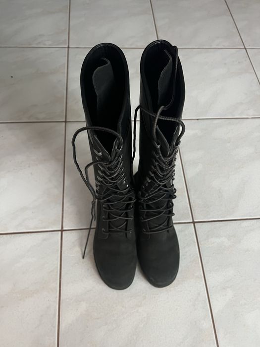 Ботуши Timberland, естествен набук