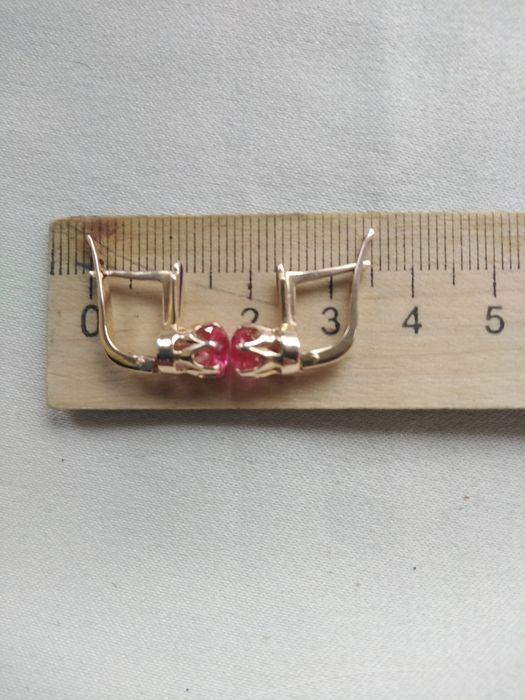 Золотые серьги 583 пробы СССР