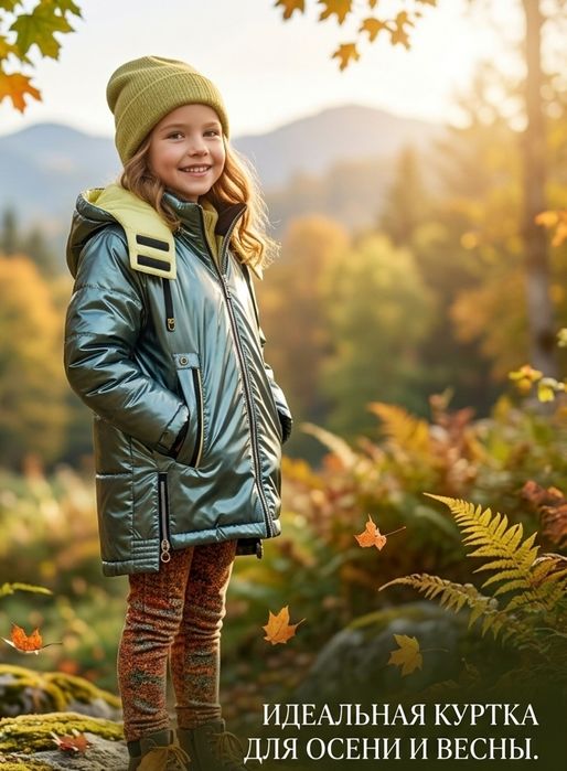 Демисезонная или зимняя куртка бренда NEW VENIDISE рост 140-146см