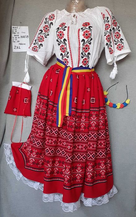 Costum popular pentru adulti marimile L,XL si 2 XL