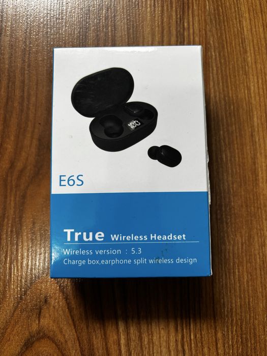 Безжични слушалки E6S – Bluetooth 5.3 чисто нови