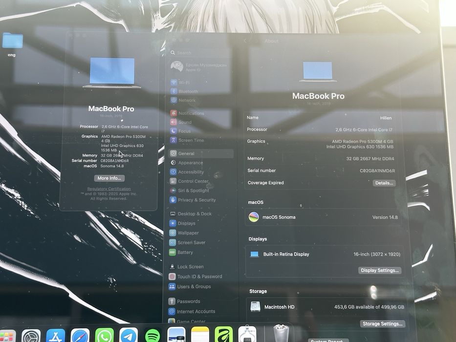 MacBook Pro 16″ (2019) (модель A2141)