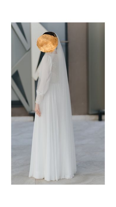 Rochie lunga de mireasa alba