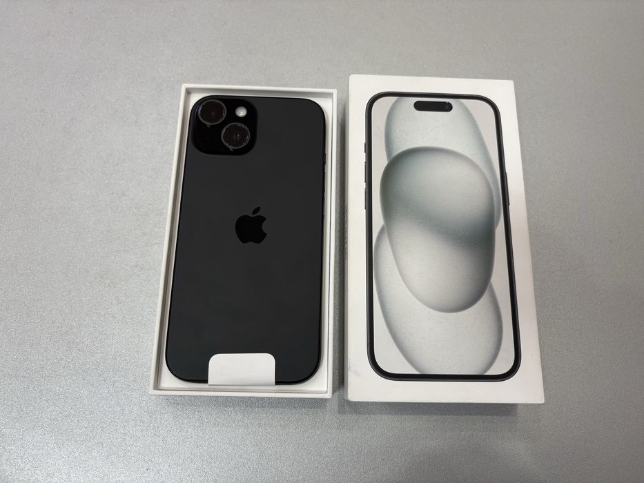 Iphone 15, 128 gb, Black, nou la cutie