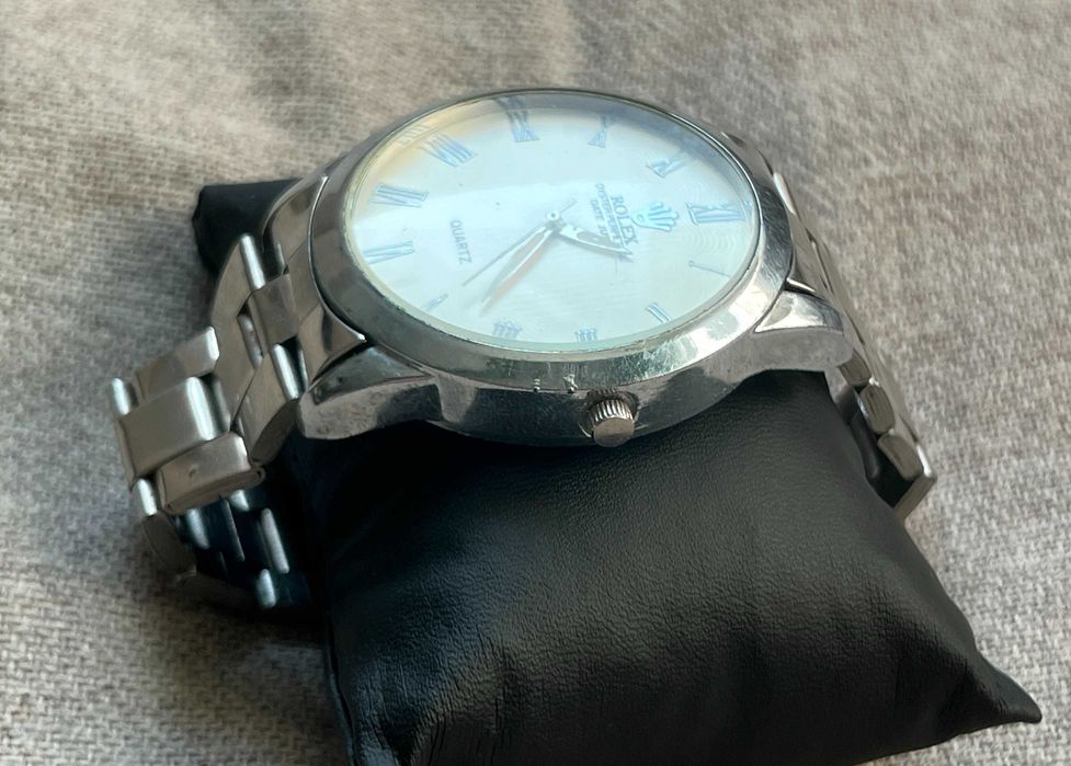 Ceas stil Rolex quartz barbatesc bratara metalica functional