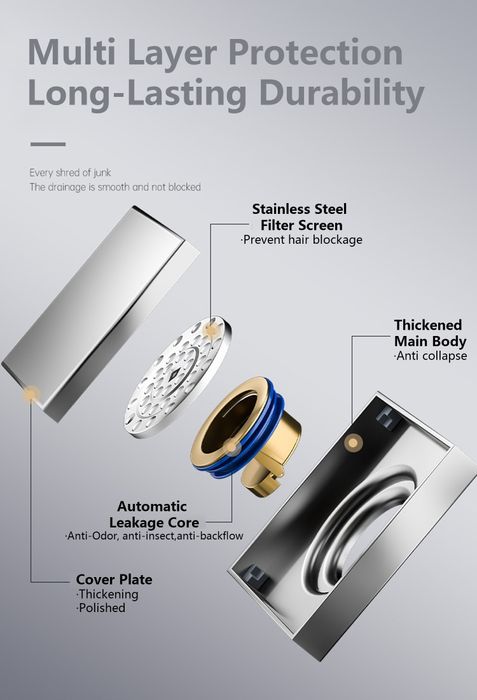 Подов сифон неръждаема стомана