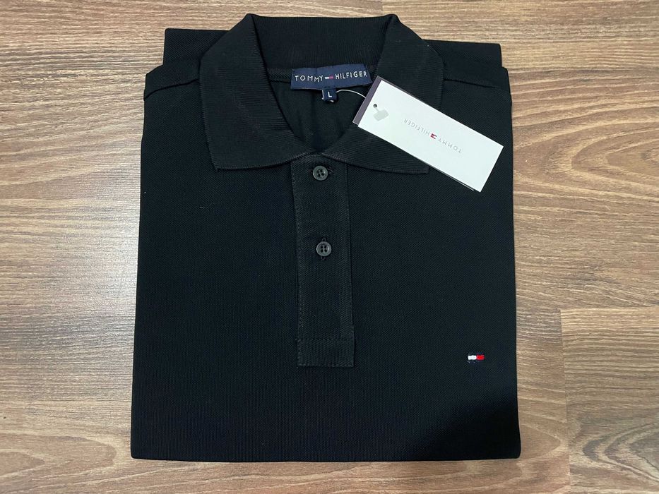 Мъжка тениска с яка  Tommy Helfiger Slim Fit - XL