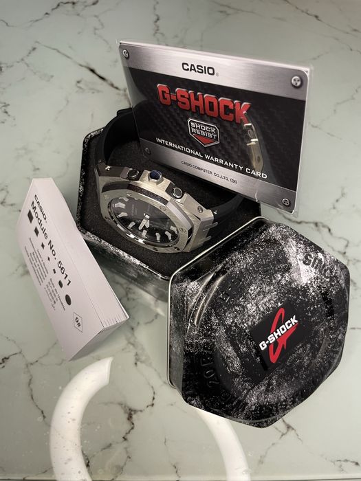 Ceas G-SHOCK ga-2100 mod Royal Casioak (Silver and Black)