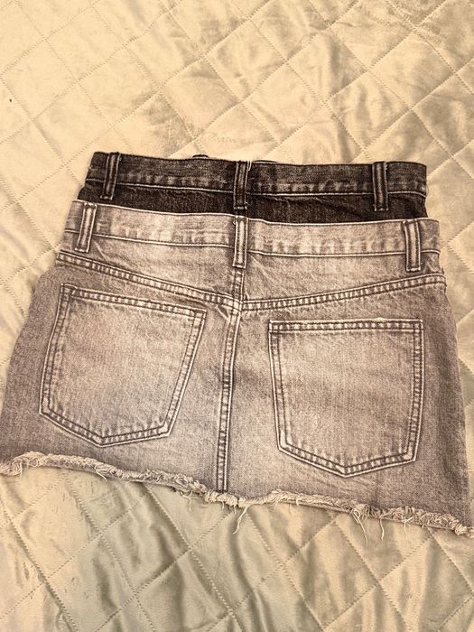 Сива дънкова къса пола ZARA