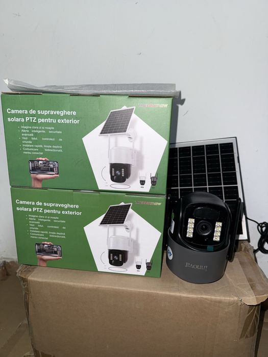 Camere supraveghere cu panou solar