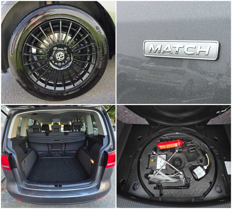Vand/Schimb/Rate VW Touran 2013 Match automat inmatriculat RO KeyLess, Virtual Cockpit, Android, camera, LED, piele incalzire scaune webasto jante AEZ