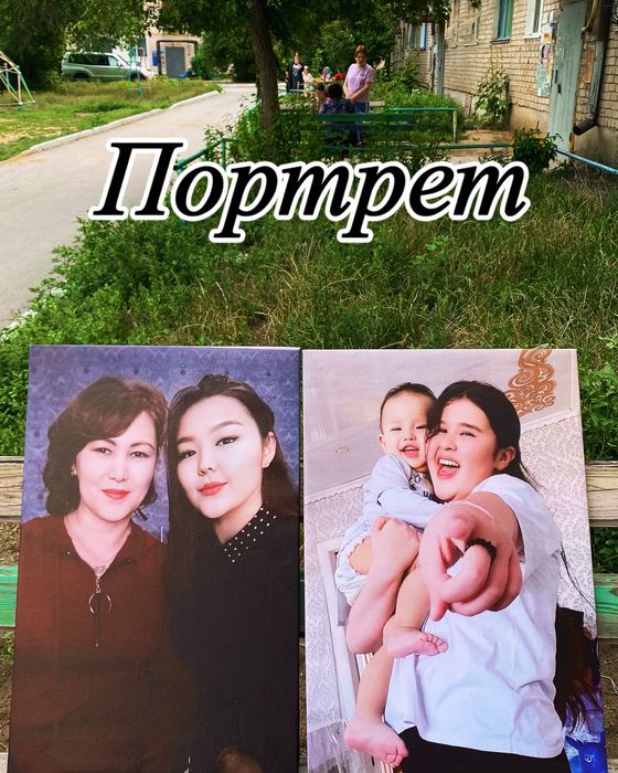 Фото портрет на холсте