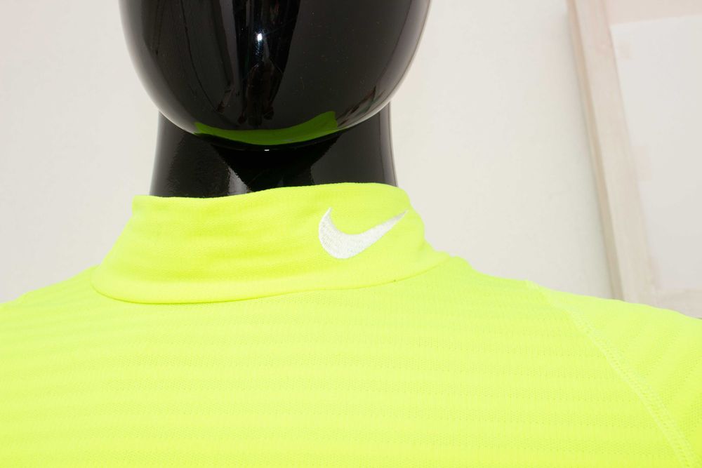 Nike Pro Warm Compression мъжка спортна блуза електриково зелено S