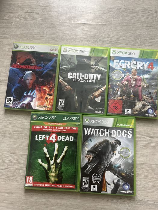 Оригинальные диски на xbox360