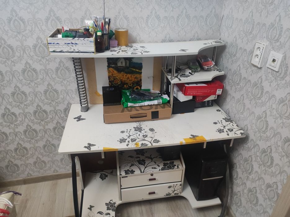 Детская двухъярусная кровать со шкафом